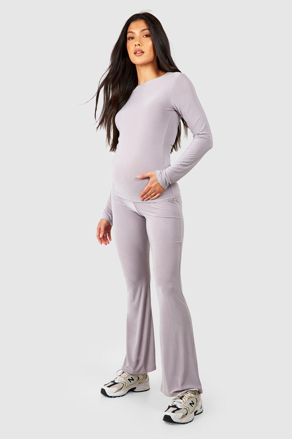 Maternity Soft Touch Yoga Pant Loungewear Set boohoo